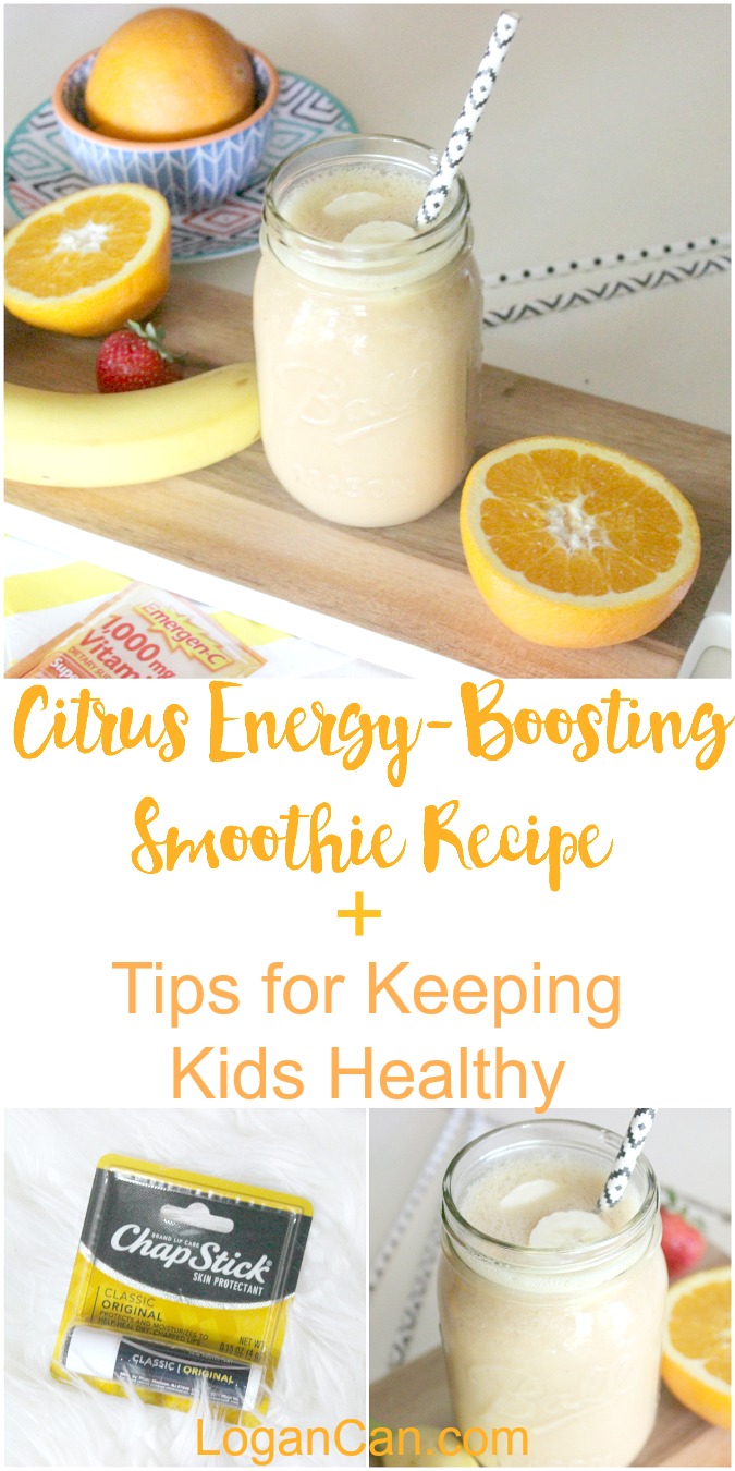 Citrus Energy-Boosting Smoothie Recipe and Tips for Keeping Kids Healthy