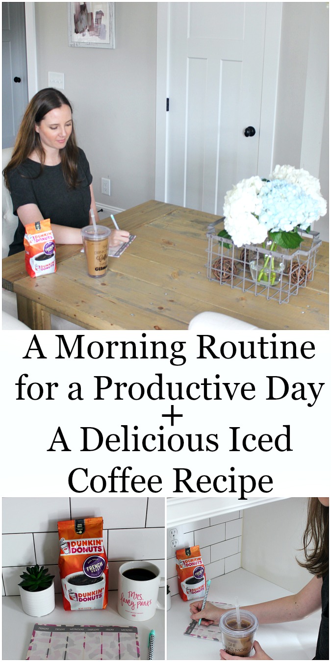 A Morning Routine for a Productive Day with a Delicious Iced Coffee Recipe