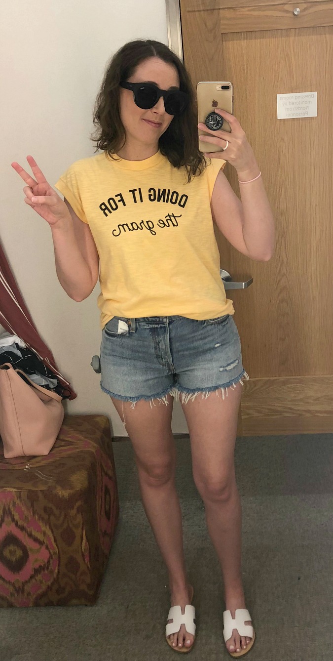 Nordstrom Dressing Room Try On Instagram Graphic Tee