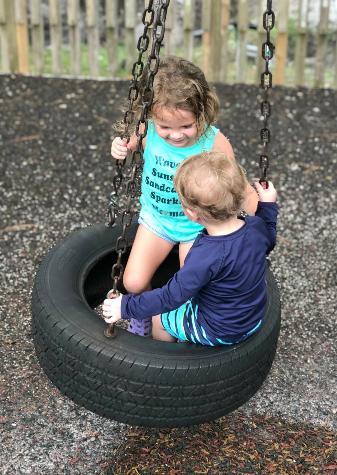 Family Vacation Tire Swing