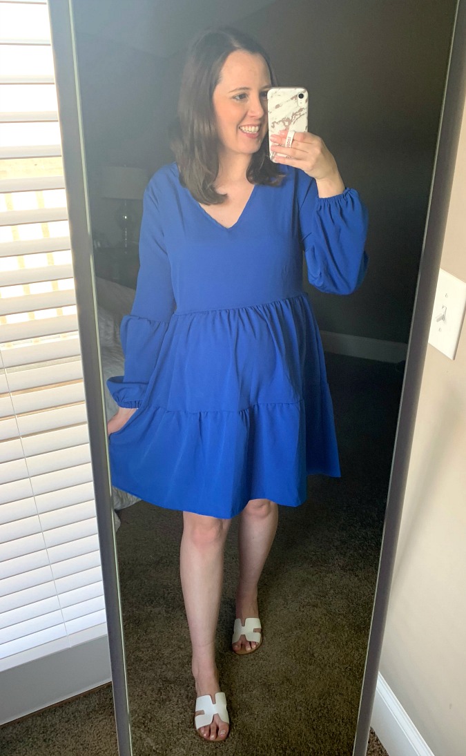 Amazon Try On Blue Dress