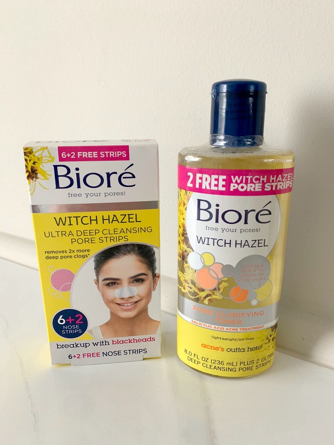 Biore Toner and Pore Strips with Witch Hazel